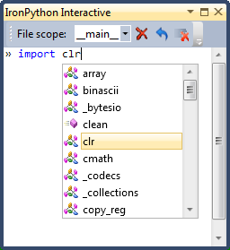 IronPython Interactive in Visual Studio
